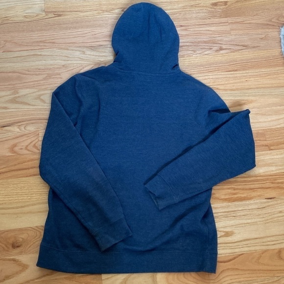 Marmot Women’s Graphic Hoody Sweatshirt outdoors Hiking Camping Warm Blue/Gold L - Picture 2 of 8